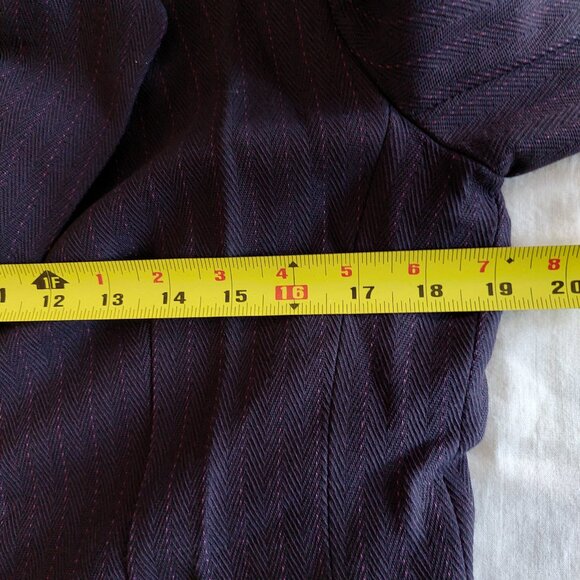 Braemar By Jeremy Scott Long Blazer/Dress Skirt Suit Set, Dark Purple Size 8/10 - Picture 5 of 12